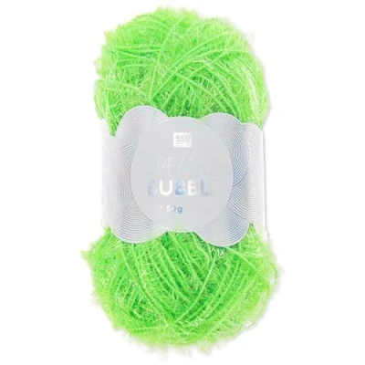 Afbeelding van Frida&#039;s Wollhaus Rico Design Creative Bubble badstofgaren voor breien en haken, 50 g, 57 kleuren (028 neongroen)