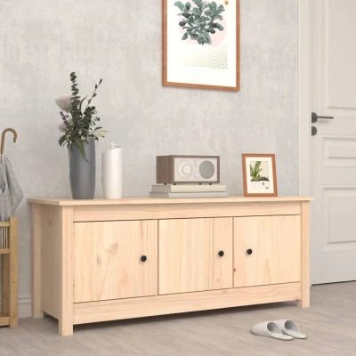 Afbeelding van Schoenenkast 110x38x45,5 cm massief grenenhout