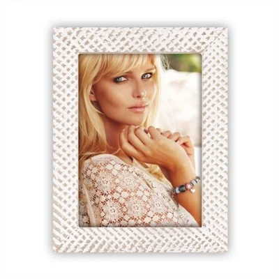 Afbeelding van ZEP Houten fotolijst Verne wit / bruin voor foto formaat 10x15 NC46W
