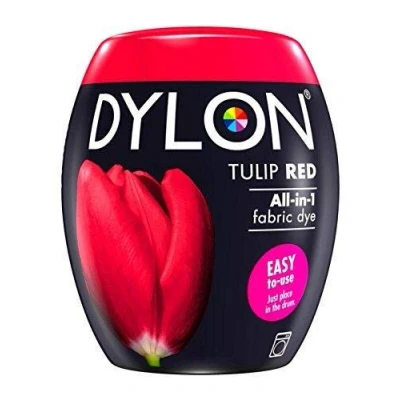 Afbeelding van DYLON Wasmachine kleurstof, tulpenrood, 350 g (1)