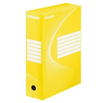 Afbeelding van Esselte 128423 Lot de 25 Boites archives dos 100 mm Jaune