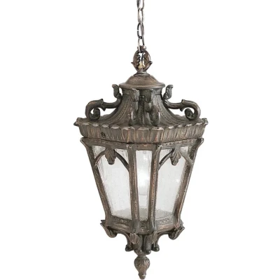 Afbeelding van Kichler LED Buiten Pendelarmatuur Tournai 3X E14 Max 60W IP44 Dimbaar Londonderry