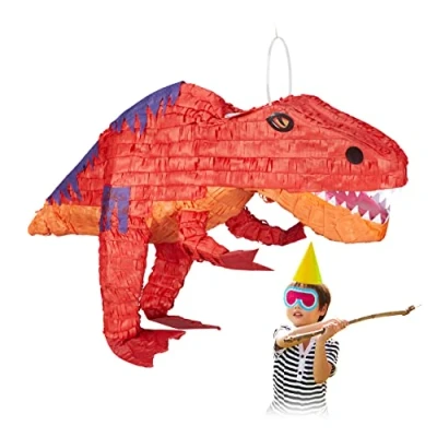 Afbeelding van Relaxdays dino pinata dinosaurus Piñata T Rex verjaardagspinata zelf vullen