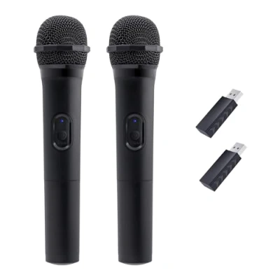 Afbeelding van Mcbazel 2 stuks draadloze gaming microfoons voor PS5/PS4/Pro/PS3/PS2/Xbox Series XS/Xbox One One/ 360/NS Switch/Switch OLED/Wii/WiiU/PC microfoon met lage latentie