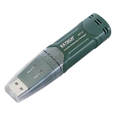 Afbeelding van Extech RHT10 Temperatuur datalogger, Vocht datalogger Te meten grootheid Temperatuur, Vochtigheid 40 tot +70 C 0 100 % Hrel