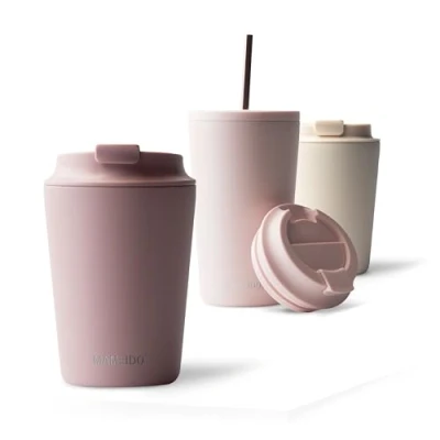 Afbeelding van MAMEIDO Termos Caffè Thermosbeker, roestvrij staal, BPA vrij, 0,35 l, 350 ml
