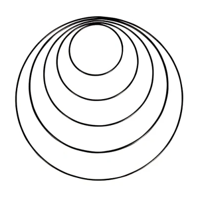 Afbeelding van Rayher 25211616 5 stuks metalen ringen 10 30 cm dikte 3 mm zwart gecoat voor dromenvangers decoraties knutselen bloemkunst