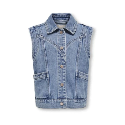 Afbeelding van KIDS ONLY Spijker Gilet Kennedy Blauw jeans 152