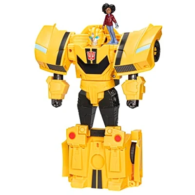 Image de Figurine Transformers EarthSpark Spin Changer Bumblebee et Mo Malto