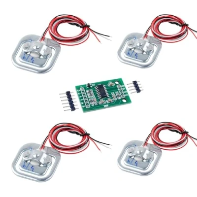 Afbeelding van Geekstory 4 stuks 50 kg 110 lb halve rug laadcel weegsensor HX711 AD weegmodule gewichtsmodule voor Arduino keukenweegschaal elektronische sieradenweegschaal