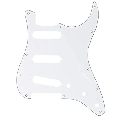 Afbeelding van Fender Modern Style Pickguard Strat wit 3 Ply 11 Hole