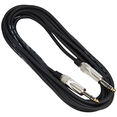 Afbeelding van Stagg SAC6PS DL 6 m / 20 ft Deluxe stereo jack naar kabel, Zwart