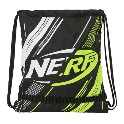 Afbeelding van Rugtas met Koordjes Nerf Get ready Zwart 35 x 40 1 cm