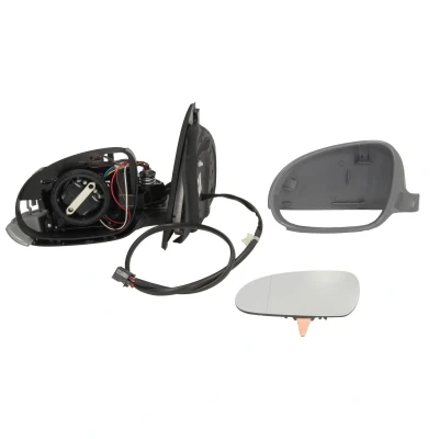 Afbeelding van Buitenspiegel Tyc 337 0096 Links Met grondlaag Bol vormig, Te verwarmen, Elektrisch inklapbaar, voor elek. spiegelverstelling VOLKSWAGEN: Golf 5