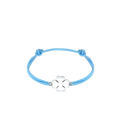 Afbeelding van Elli Kleeblatt GLÜCKSBRINGER Talisman MOJO Armband, Dames, Maat: 16, Hellblau