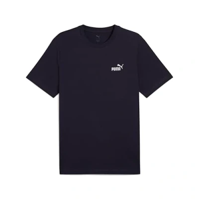 Afbeelding van PUMA ESS Small No. 1 Logo Tee Heren tshirt new navy Maat M