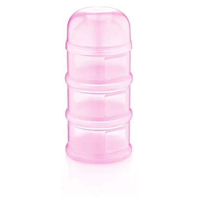 Afbeelding van Babyjem Melkpoedertoren 3 laags Roze
