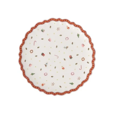Afbeelding van Villeroy &amp; Boch Taartplateau 28 Cm Gebroken Wit