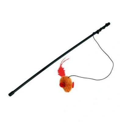 Afbeelding van Kattenspeelhengel 48 cm met muis