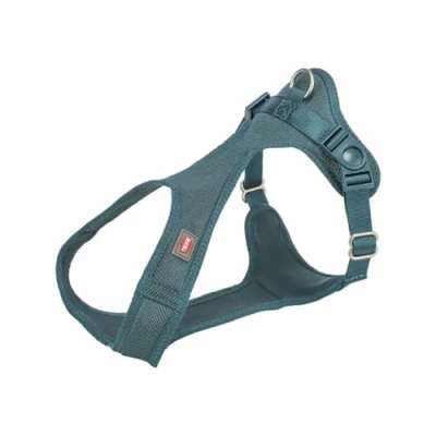 Afbeelding van Trixie Comfort Soft tourtuigje, petrol Maat: XS S:30 45cm/15mm voor honden