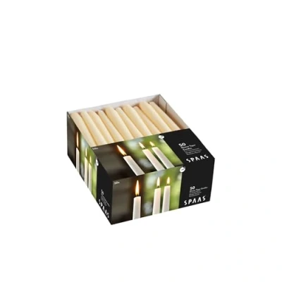 Afbeelding van SPAAS 50 Festilux tafelkaarsen 23/250 mm, ± 8 uur ivoor