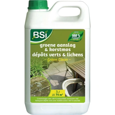 Afbeelding van Groene aanslag verwijderaar BSI 60 m² (Biologisch, Gebruiksklaar, 3 liter)