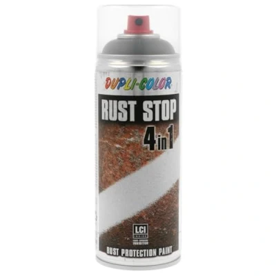 Afbeelding van Dupli Color rust stop 4 in 1 staalgrijs (RAL 7011) 400 ml