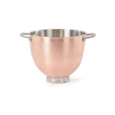 Afbeelding van KitchenAid Koperen Mengkom 4,7 L Gehamerd