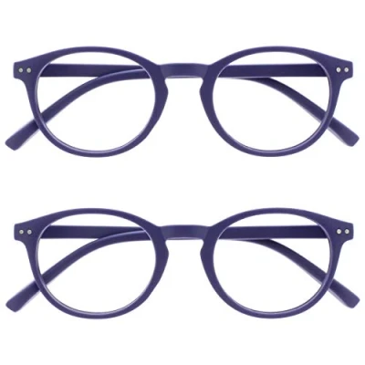 Afbeelding van OPULIZE Zen leesbril, glad, mat, paars, kleine mannen en vrouwen, RR24 5 + 2,50