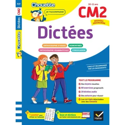 Image de Dictées CM2 Cahier de soutien nouveau programme