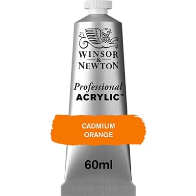 Afbeelding van Winsor &amp; Newton Professionele acryl tube 60 ml 089 cadmiumgeel oranje ROW