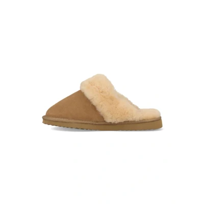 Afbeelding van Warmbat Australia Pantoffels, Dames, Maat: 37, Brown Veloursleer