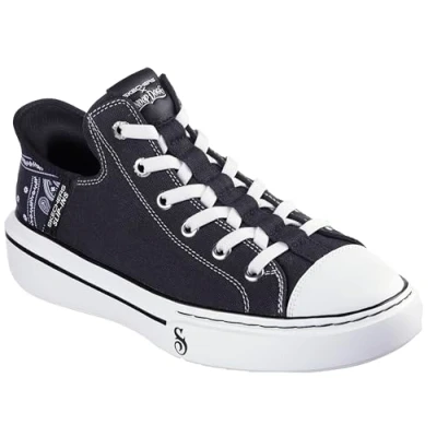 Afbeelding van Skechers Slip Ins: Snoop One OG Canvas 251036 BLK, Mannen, Zwart, Sneakers,Sneakers, maat: 41