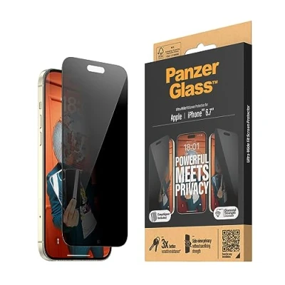 Image de Panzerglass Verre Trempé Privacy Protection D&#039;Écran Apple iPhone 15 Plus