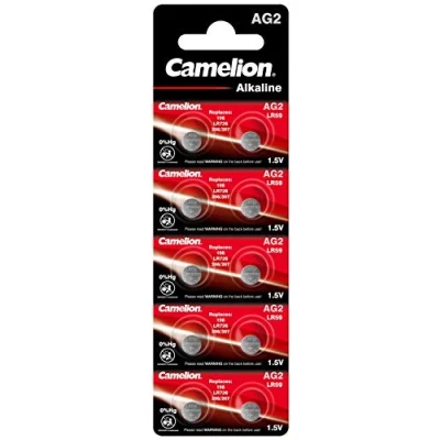 Image de Pack de 10 piles Camelion Alcaline AG2 0% Mercury/Hg