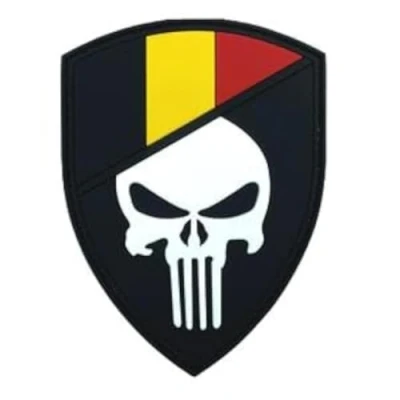 Afbeelding van patch Nation Airsoft Paintball PVC Verkleed Belgische vlag