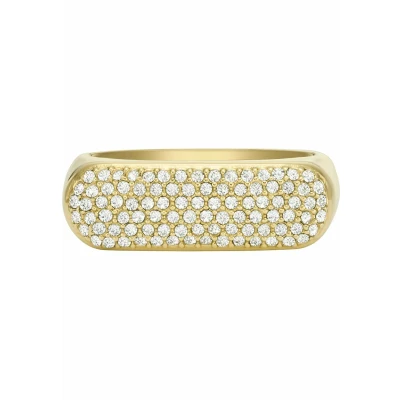 Afbeelding van Fossil Ring, Dames, Maat: 55, Goud