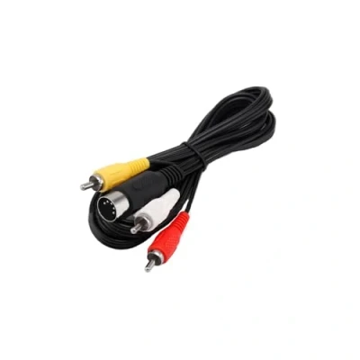 Afbeelding van CHILDMORY TV kabel composiet audio video av 1,8 m / 6 ft compatibel met Genesis 1 Mega Drive mk1601 eerste versie 16 bit