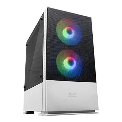Afbeelding van Mars Gaming MCZW, pc behuizing, compact, MicroATX, paneel + front mesh, wit