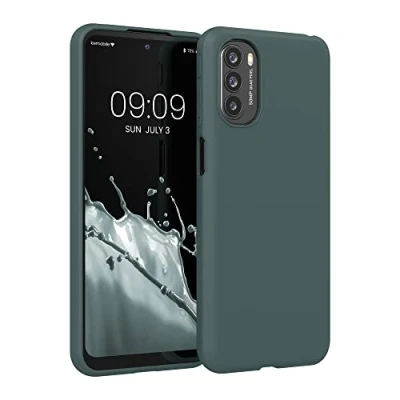 Afbeelding van kwmobile telefoonhoesje geschikt voor Motorola Moto G31 / G41 Hoesje smartphone Back cover in dennengroen