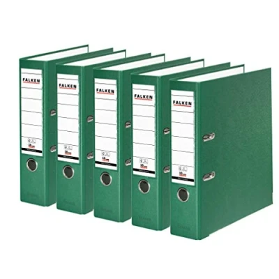 Afbeelding van Falken 3 of 5 mappen van polypropyleen, pak breed, groen
