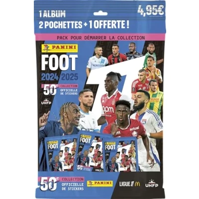Image de Carte à collectionner Panini Foot 2024 2025 Ligue 1 McDonald&#039;s Album + 2 pochettes offerte