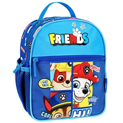 Afbeelding van Paw Patrol Marshall, Rubble, Chase Blauwe kleine rugzak voor kleuter 24x20x9 cm