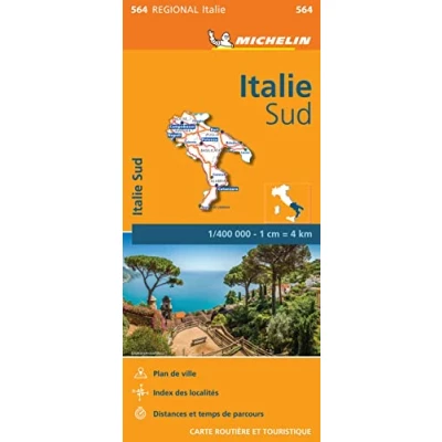 Afbeelding van Michelin Regionaal kaart 564 Italie Sud Zuid Italië