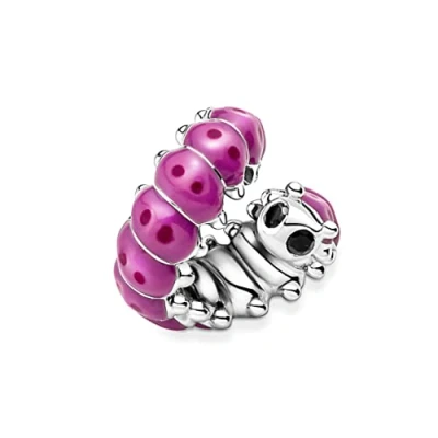 Afbeelding van PANDORA Moments, 790762C01, bedeltje &quot;Zoete gekrulde rups&quot; zilver, Eén maat, Sterling Zirkonia