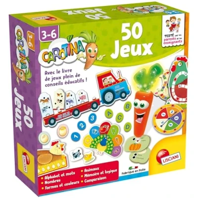 Image de Carotina Le Coffret 50 Jeux Lisciani Multicolore