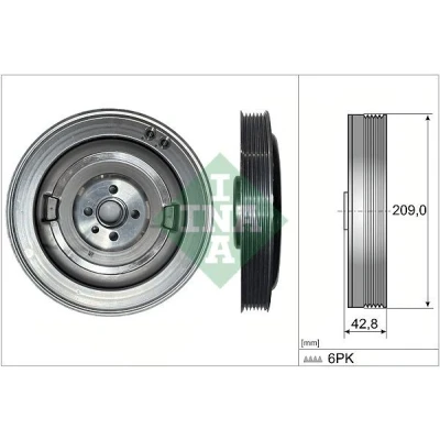 Afbeelding van INA 544 0514 10 Krukaspoelie 209