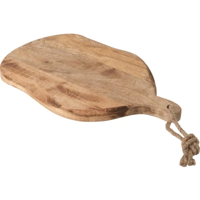 Afbeelding van J Line Organic Ovaal snijplank hout naturel S