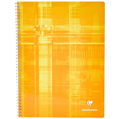 Image de Cahier reliure intégrale de 100 pages Seyès Clairefontaine 24 x 32 cm Modèle aléatoire