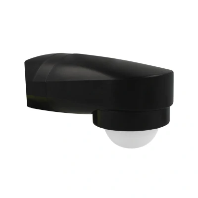 Afbeelding van Yphix Led Bewegingsmelder Plat &amp; Hoek Opbouw Zwart 10m Ip65 LEDdirect.nl